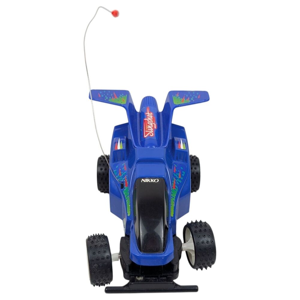 Vintage 80s Nikko Radio Control Slingshot R/C Buggy 1/24 Scale w/ box Test Video - Picture 9 of 16
